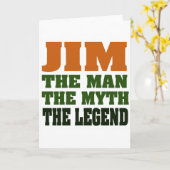 JIM - het Man, de Mythe, de Legende! Kaart (Gele Bloem)