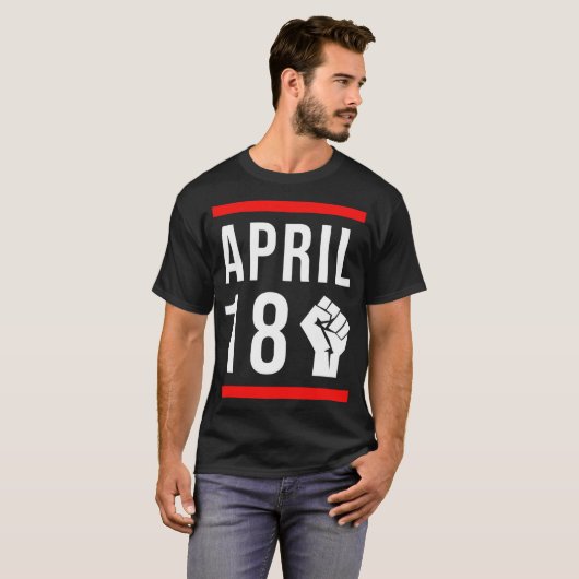 Jim Jefferies 18 april T-shirt (Voorkant volledig)