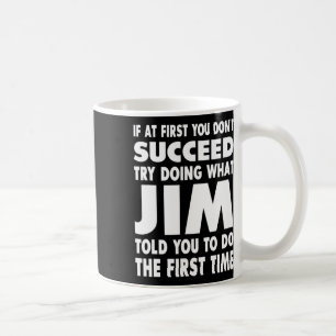 Jim Naam Verjaardag Fun Kerst Grappig Koffiemok