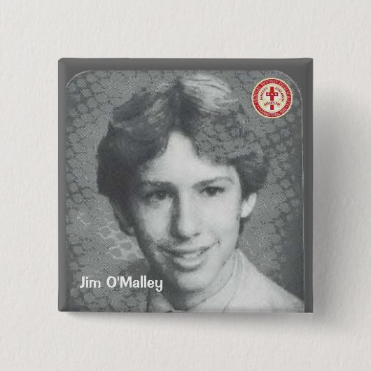 Jim O'Malley Vierkante Button 5,1 Cm (Voorkant)