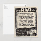 Jim Owen Float Trip Branson Missouri Briefkaart (Voorkant / Achterkant)