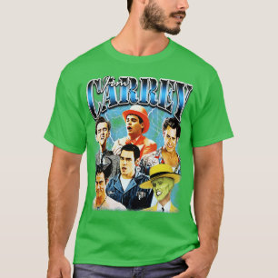 Jim rey 90s icoon bootleg stijl t-shirt
