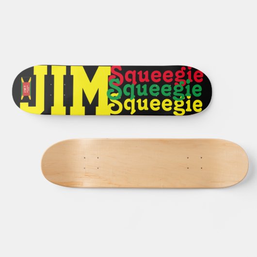 JIM SQUEEEGIE 7 3/4-inch skateboard Deck (Horizontaal)