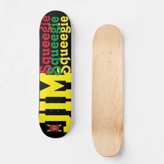 JIM SQUEEEGIE 7 3/4-inch skateboard Deck (Voorkant)