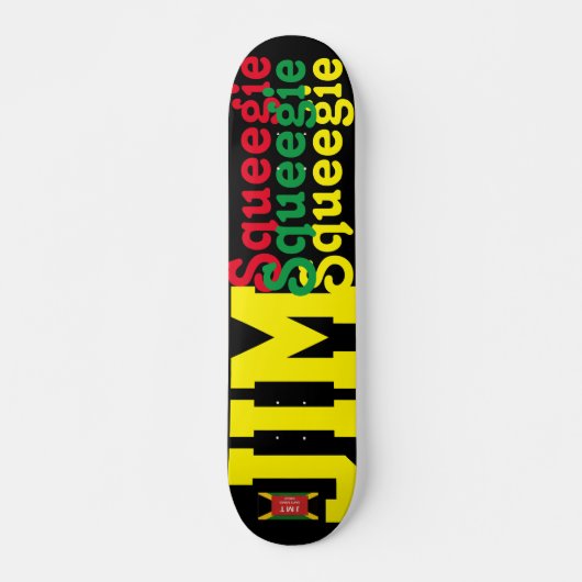 JIM SQUEEEGIE 7 3/4-inch skateboard Deck (Voorkant)