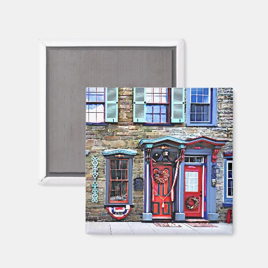 Jim Thorpe PA - Fancy Deuren en Vensters Magneet (Voorkant / Achterkant)