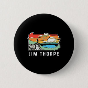 Jim Thorpe Pennsylvania Natuur Buiten Wandelen Ronde Button 5,7 Cm