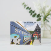 Jim Thorpe Pennsylvania Train Station Briefkaart (Staand voorkant)