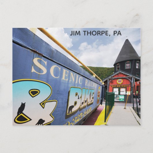 Jim Thorpe Pennsylvania Train Station Briefkaart (Voorkant)