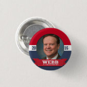 JIM WEBB 2016 RONDE BUTTON 3,2 CM (Voorkant /achterkant)
