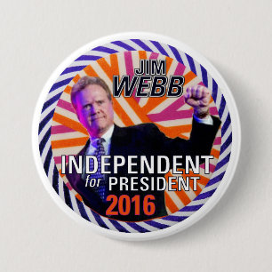 Jim Webb 2016 Ronde Button 7,6 Cm
