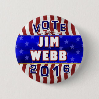 Jim Webb President 2016 Verkiezingsdemocraat Ronde Button 5,7 Cm