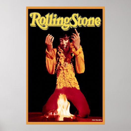 Jimi Hendrix Rolling Stone Magazine Cover Poster (Devant)