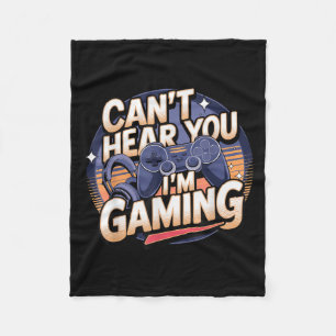 Jimino Uni-volwassen gamen - Kan je niet horen ik  Fleece Deken