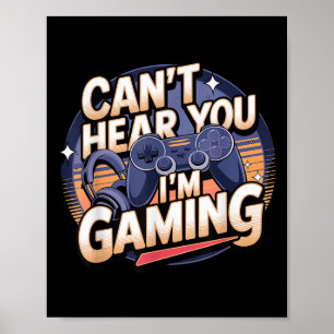 Jimino Uni-volwassen gamen - Kan je niet horen ik Poster