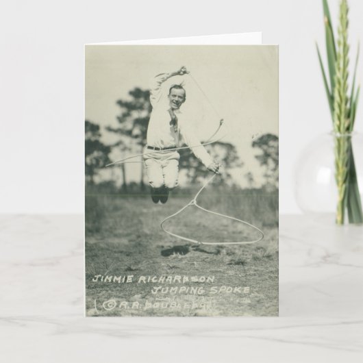 Jimmie Richardson die springt sprak. Kaart (Voorkant)