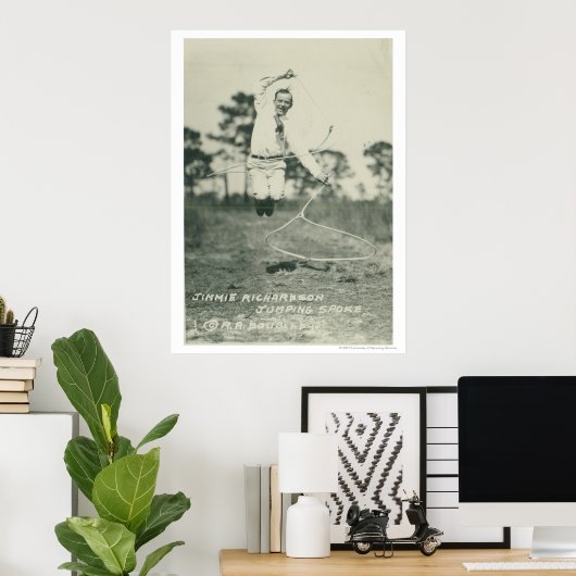 Jimmie Richardson die springt sprak. Poster (Thuiskantoor)