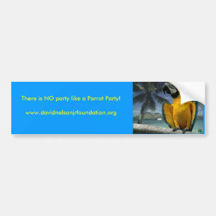 Jimmy Buffet Parrot, er is geen p... - Gepersonali Bumpersticker