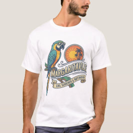 Jimmy Buffett Margaritaville Papegaai T-shirt