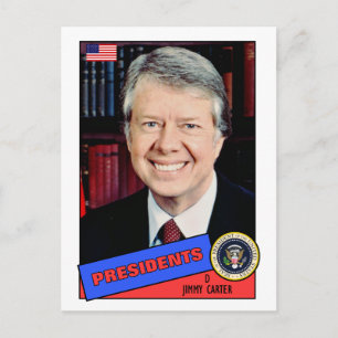 Jimmy Carter Baseball Card Briefkaart