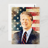 Jimmy Carter Briefkaart (Voorkant / Achterkant)