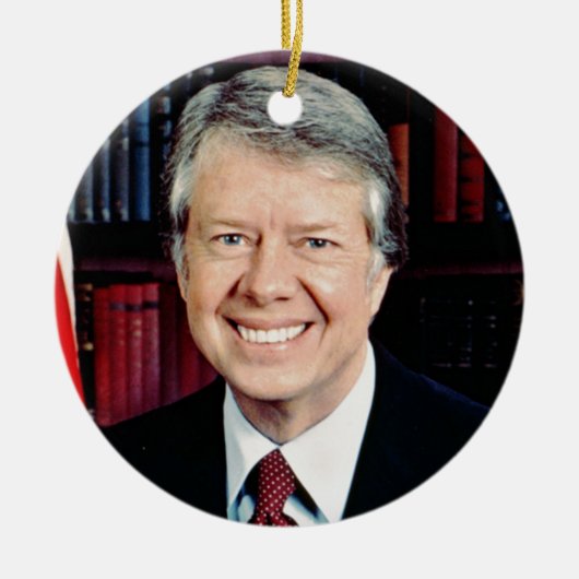 Jimmy Carter Keramisch Ornament (Voorkant)
