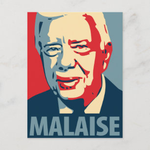 Jimmy Carter - Malaise : Carte postale OHP