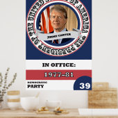 Jimmy Carter Presidential History Retro Poster (Keuken)