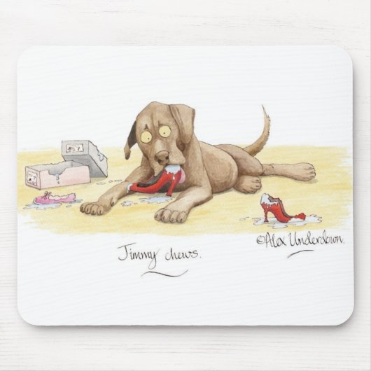 'Jimmy chews' Mousepad Muismat (Voorkant)