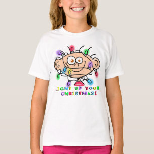 Jimmy de la fille T-shirt "allument votre Noël"