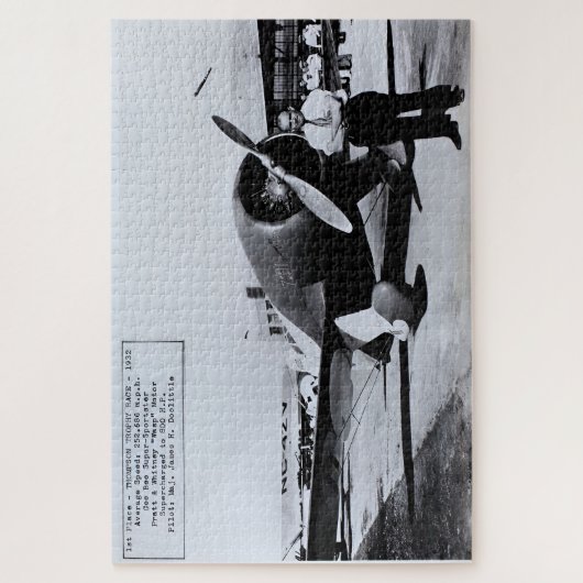 Jimmy Doolittle en de Gee Bee R-1 Legpuzzel (Verticaal)