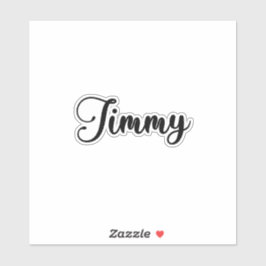 Jimmy Name - Handgeschreven kalligrafie Sticker