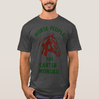 Jimmy ter Retro Politieke Campagne Button Paard T-shirt