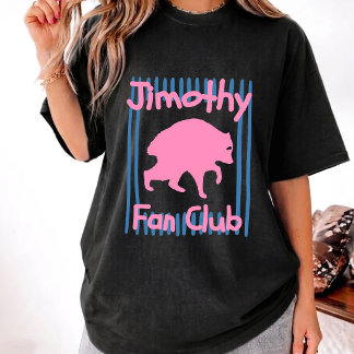 Jimothy fanclub Grappige wasbeer T-shirt