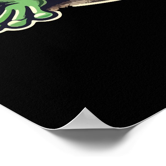 Jin Chan en Maneki Neko - Geluk en voorspoed Poster (Hoek)