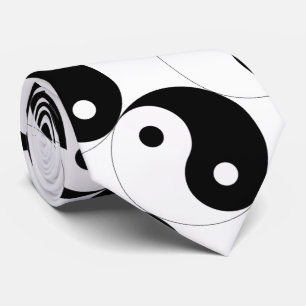 JIN JANG Black White Stropdas