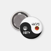 JIN JANG DIRTY CLEAN DISHWASHER MAGNET MAGNEET (Voorkant / Achterkant)