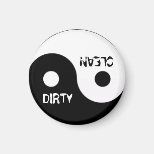 JIN JANG DIRTY CLEAN DISHWASHER MAGNET MAGNEET