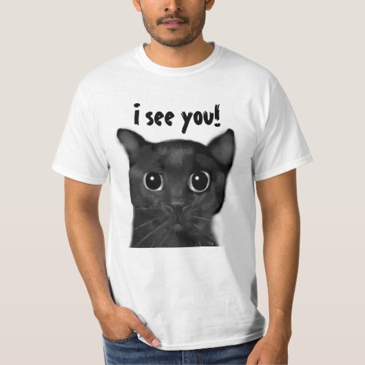 Jin-Jin Black Cat Shirt (Voorkant)