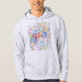 Jinan China City Map Hoodie