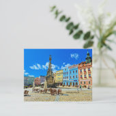 Jindrichuv Hradec, Tsjechisch Stadsplein Kaart (Staand voorkant)