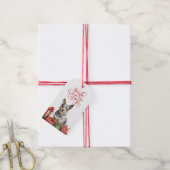 Jingle All The Way Australische vee hond Kerstmis Cadeaulabel (Met Touw)