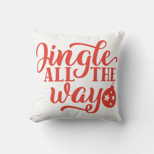 Jingle All The Way Christmas Pillow - Feestelijk Kussen