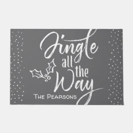 Jingle All The Way - Gepersonaliseerde Kerst Deurmat