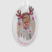 Jingle All Way Fun Photo Reindeer Antler Bells (devant)