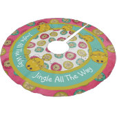 Jingle All Way Holiday Tree Skirt Kerstboom Rok (Gekanteld)