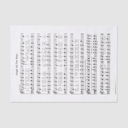  Jingle All Way Music Composition Tissuepapier (Voorkant)