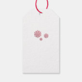 Jingle All Way Red Script Photo Holiday  Cadeaulabel (Achterkant)