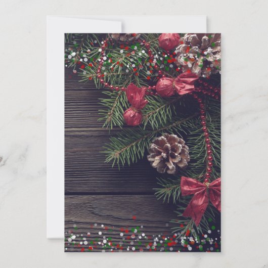 Jingle All Way Rustic Holiday Party Invitation (Dos)