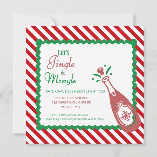 Jingle and Mingle Christmas Holiday Cocktail Party (Voorkant)